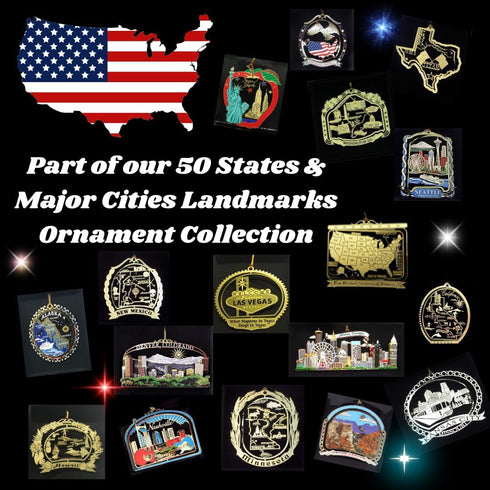 Massachusetts State Christmas Ornament Boston Cape Cod...