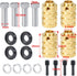 RCLIONS 12mm Brass Wheels Spacers +20mm Extension Wheel Hubs Hex for TRX4 1/10 RC Crawler Truck Car...