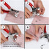 10L0L Metal Stainless Steel Snaps Buttons Kit, No-Sew Button Fasteners Studs with Fabric, 3/8 Inch Fastener Pliers (Snaps Pliers and 100 Pieces of...