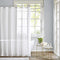 Madison Park Anna Sheers Shower Curtain, Textured Striped Accent Design, Modern Mid-Century Bathroom Decor, Machine Washable, Fabric Privacy Scree...