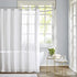 Madison Park Anna Sheers Shower Curtain, Textured Striped Accent Design, Modern Mid-Century Bathroom Decor, Machine Washable, Fabric Privacy Scree...