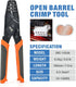 iCrimp IWC-1424A Crimping Tools for Deutsch DT Series Stamped & Formed Contact, Open Barrel Terminal Crimping Tool, AWG14 to AWG24 Wire Crimper...