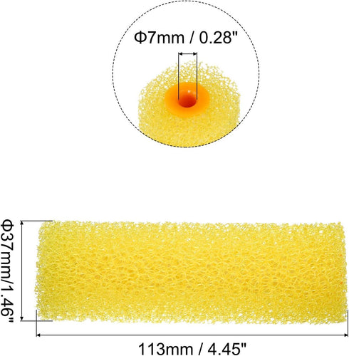 uxcell Paint Roller Cover 4 Inch Medium Texture Sponge Brush for Household Wall Painting Treatment 3Pcs...