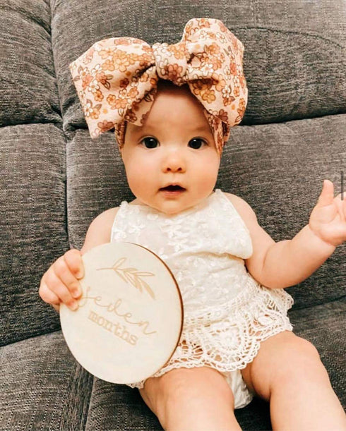 KIDOCHEESE Oversized Baby Headbands with Bows - Elastic Nylon Hairbands, Head Wraps and Hair Accessories for Newborns, Infants, Toddlers and Kids...