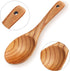 8 Pieces Wooden Spoons Set 9 Inch for Cooking, Serving Salad, Stirring Soup, Rice, Nonstick Heat Resistance Easy to Use...