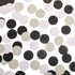 Glitter Confetti Circle Dots for Table Wedding Birthday Party Decoration, 1.2 inch in Diameter (silver glitter,black,white,200pc)...