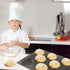 Bluedrop Silicone Hamburger Bread Forms Perforated Bakery Molds Non Stick Baking Sheets Fit Half Pan Size...