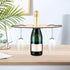 Alipis 3pcs Bamboo Wine Storage and Display Rack Wine Racks Countertop with Glass Holder Bottle Shaped Shelf Wine and Wine Glass Holder for Home D...