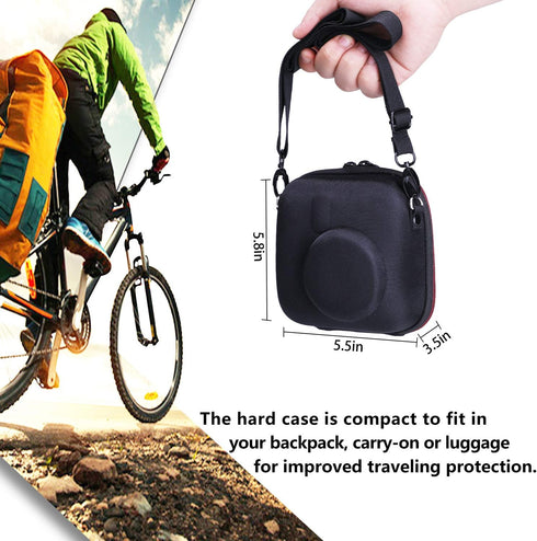 LTGEM Hard Case for Fujifilm Instax Mini 12 / Mini 11 / Mini 10 / Mini 9 / Mini 8 / Mini 7/ Mini 7+ Instant Camera - Storage Protective Carrying B...