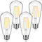 4-Pack Vintage E26 LED Edison Bulbs 100W Equivalent 1400LM High Brightness 8W ST58 LED Filament Light Bulbs 4000K Daylight White Medium Base CRI90...