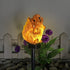 Garden Solar Light Outdoor Decor, Resin Squirrel Solar LED Light for Outdoor, Animal Waterproof Light for Flower Fence Lawn Passage Walkway Courty...