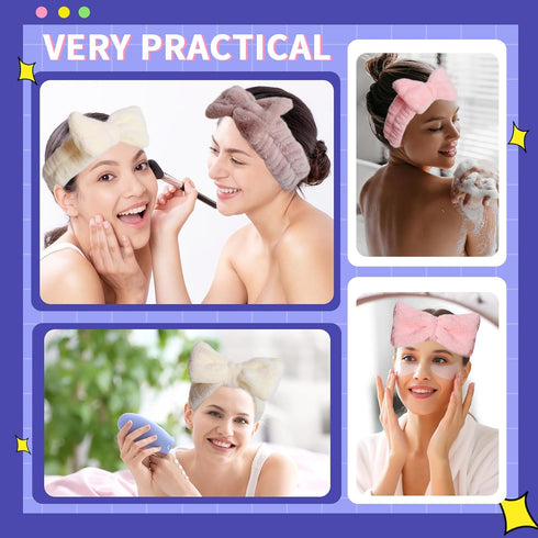 WSYUB Spa Headbands, Makeup Headbands,Bow Headband for Washing Face skincare headbands for women, Hair Bands...