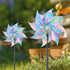 Hausse 10 Pack Reflective Pinwheels Wind Spinner, Extra Sparkly Pinwheel with Stakes, Bird Repellent Blinder Devices Deterrent to Scare Birds Away...