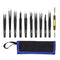 MMOBIEL 10x Industrial Precision ESD Tweezers Anti-Static Stainless Steel for Electronics Tools, Jewelry, Computer, Laboratory Work, Crafts and Ho...