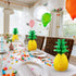 Blulu 6 Pieces 14 Inch Pineapple Honeycomb Centerpieces Tissue Paper Pineapple Table Hanging Decorations for Tropical Luau Hawaiian Jungle Party S...