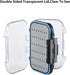 Gonex Fly Boxes for Fly Fishing Jig Boxes Two-Sided Waterproof Lightweight Fly Fishing Box Easy Grip Transparent Lid Fly Fishing Lures Box, 4.1"x ...