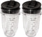 Replacement 18 oz Cup with Sip & Seal Lid Compatible with Nutri Ninja Cups - For Blender BL450 BL454 Auto-iQ BL480 BL481 BL482 BL687 2-Pack...