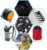 J.CARP 30Pcs Black Plastic Heavy Duty Cord Locks, Double Hole Drawstring Stopper Fastener for No Tie Shoelaces, Hoodies, Pants Closures and More...