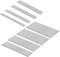 18 Gauge Brad Nails 8 Sizes (2",1-3/4",1-1/2",1-1/4",1",3/4",5/8",2/5") Galvanized 18 GA Nail Gun Nails Assorted and Small Finishing Nails for Pne...
