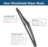Rear Windshield Wiper Blade Arm Set for Lexus NX200T 2015-2017/ Lexus NX300 2018-2020 / Lexus NX300H 2015-2020/ Land Rover Discovery Sport 2015-20...