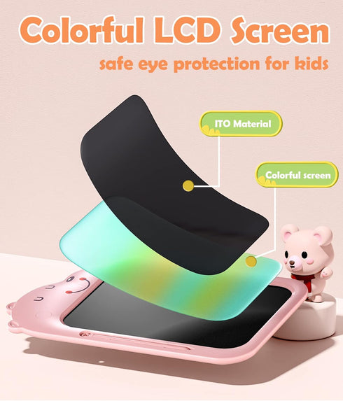 LCD Writing Tablet for Kids, 8.5 Inch Doodle Board Drawing Tablet Drawing Pad for Kids, Educational 2 Year Old Girl Toys Gifts, Toddler Toys for 3...