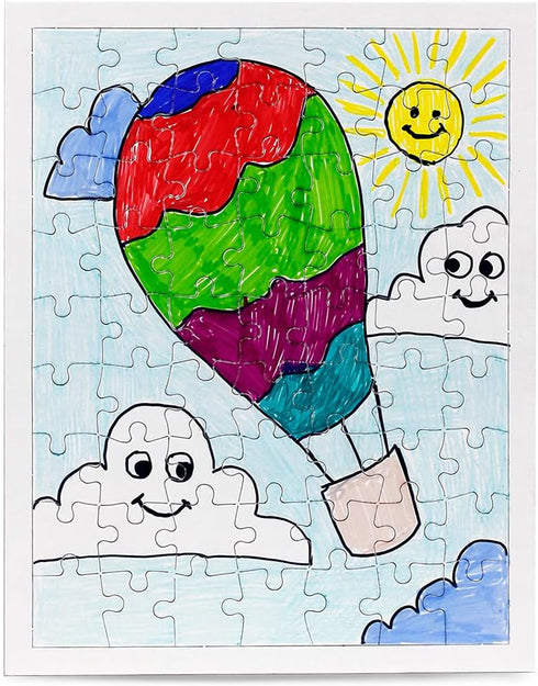 Hygloss Products - Blank Rectangle Puzzle for Decorating, Kids Jigsaw Activity, Party Favors and More - White, Sturdy - 8.5 x 11 Inches - Surround...