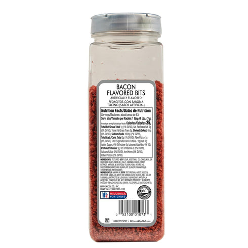 McCormick Culinary Bacon Flavored Bits, 13 oz - One 13 Ounce Container of Bacon Bits to Sprinkle on Salads, Soups, Vegetables, Breakfast Bowls and...