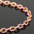 UMAOKANG 2 Meters Pink Enamel Paperclip Chains for Jewelry Making Gold Plated Stainless Steel Jewelry Chain for Necklace Bracelet DIY Jewelry Supp...