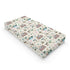 Baby Zoo Safari Animals Train Changing Pad Covers Leopard Giraffe Zebra Hippo Flamingo Tropical Leaves Baby Changing Table Pad Sheet for Boy Girl ...