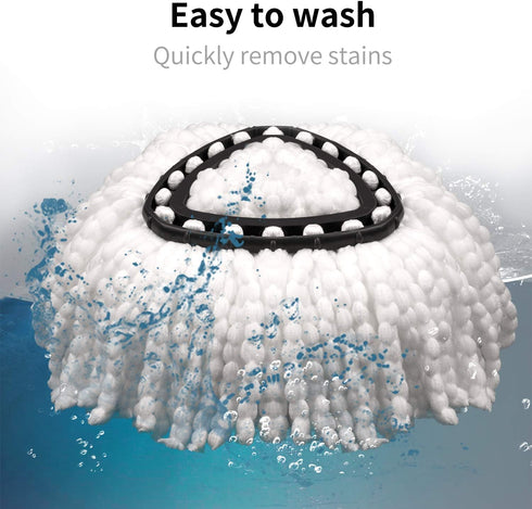 3 Pack Mop Head Replacement Compatible with Ocedar Mop Refills EasyWring Spin Mop Refills Microfiber Mop Replacement Head...