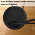 8 pcs 2 Inch 50 mm Plastic Desk Cord Cable Hole Wire Organizer Black Desk Grommet Adjustable Cord Cover (Black)...