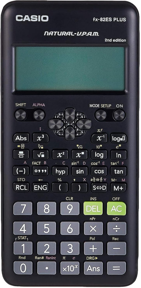 Casio Fx-82es Fx82es Plus Bk Display Scientific Calculations Calculator with 252 Functions...