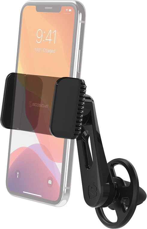 Scosche VP2M-SP Universal Freeflow Vent/Dash Mount Cell Phone Holder, 2-in-1 Portable, Adjustable 360 Mobile Device Mount, Vent Clips & Quick Grip...