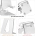 Aluminum Alloy Cell Phone Stand,Adjustable Tabletop Metal Phone Holder,Desktop Phone Dock Holder,Smartphone Cradle,Silver......