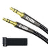 3.5mm AUX Cable 2 Ft/2 Pack (Hi-Fi Sound-Zinc Alloy Case-OD 3.5MM-Ultra Slim&Soft) Auxiliary Stereo Audio Cable Braided 1/8 inch 3.5 mm AUX Cord f...