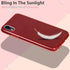 MATEPROX Compatible with iPhone XR case,Bling Sparkle Cute Girls Women Protective Christmas Case(Red)...