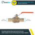 SharkBite 3/4 Inch Expansion Ball Valve for PEX-A Pipe, Brass Plumbing Fittings for PEX A Tubing, UAB22462LFA...