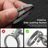TISUR Titanium Key Rings for Keychain, Side-Pushing key chain rings Split keyring heavy duty Keychain Rings bulk...