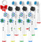 Replacement Toothbrush Heads Compatible with Oral B Braun Electric Toothbrush, 16 Pack Electric Toothbrush Heads, Precision Clean Brush Heads Refi...
