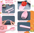 Tioncy 150 Pcs Disposable Plastic Sporks Individually Wrapped Disposable Sporks 4.5'' x 1.26'' 2 in 1 Fork and Spoon Set Disposable Serving Utensi...