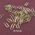 HAHIYO Paper Clips Sturdy 0.59 inches Length 50 Pack Mini Paperclips Heavy Duty Tight Grip Rust Proof Reusable Metal Bright Gold for Home Office S...