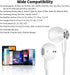 USB C Headphones, Type C Earphones for Samsung Galaxy S20 S21 S22 S23 S24 FE Ultra Apple iPhone 15 Pro Max iPad Magnetic Wired Earbuds Microphone ...