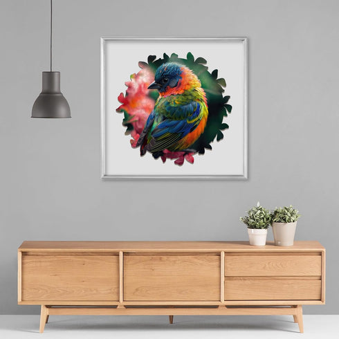 Wooden Puzzles for Adults,Bird Wooden jigsaw puzzles 200pcs,10.9x11.2in,Medium,Unique Shape Animal adult Puzzles,Irregular Wood Puzzles Creative G...