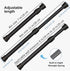 6Pcs Small Tension Rod, Goowin Tension Rod, No Drilling Rustproof Spring Adjustable Mini Tension Curtain Rod for Closet, Cupboard, Wardrobe, Books...