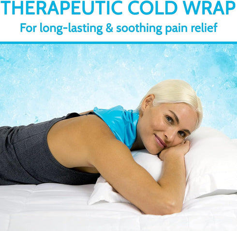 Arctic Flex Neck Ice Pack - Cold Compress Shoulder Therapy Wrap - Cool Reusable Medical Freezer Gel Pad for Swelling, Injuries, Headache, Cooler (...