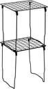 LockerMate Stac-A-Shelf Locker Shelf, Stackable Organizer, Extra Tall, Fits Standard Size School Lockers, Black...