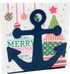 BetyHom Vintage Metal Nautical Anchor Napkin Holder (BLUE)...
