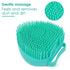 Dog Cat Bath Brush Comb Silicone Pet Grooming Brush Bath Shampoo Massage Dispenser Shower Brush For Short Long Haired Dogs And Cats(heart blue)...