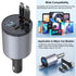 Retractable Car Charger - 4-in-1 Fast Car Phone Charger 120W Cigarette Lighter Dual USB C Car Charger Adapter for iPhone 15 14 13 12 Pro Max iPad ...