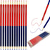 60 Pieces Red and Blue Pencils Erasable Checking Pencils Pre-Sharpened #2 HB for Checking Marking Map Tests Grading...